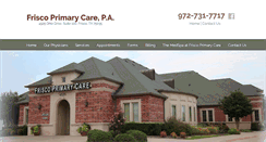 Desktop Screenshot of friscoprimarycare.com